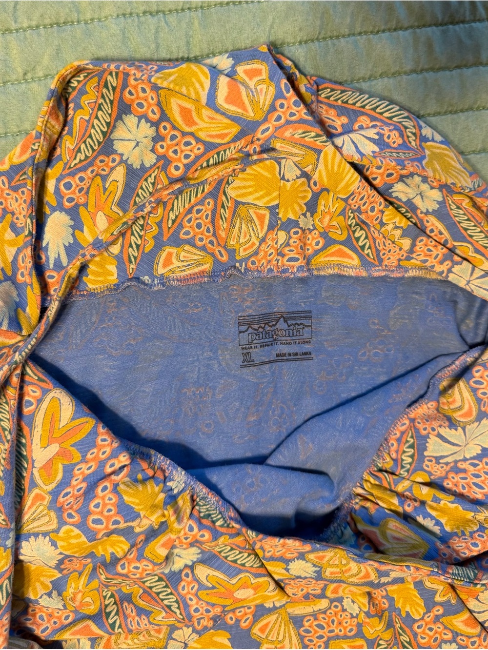 Patagonia Floral Dress in Blue, Yellow & Pink - Picture 2 of 2